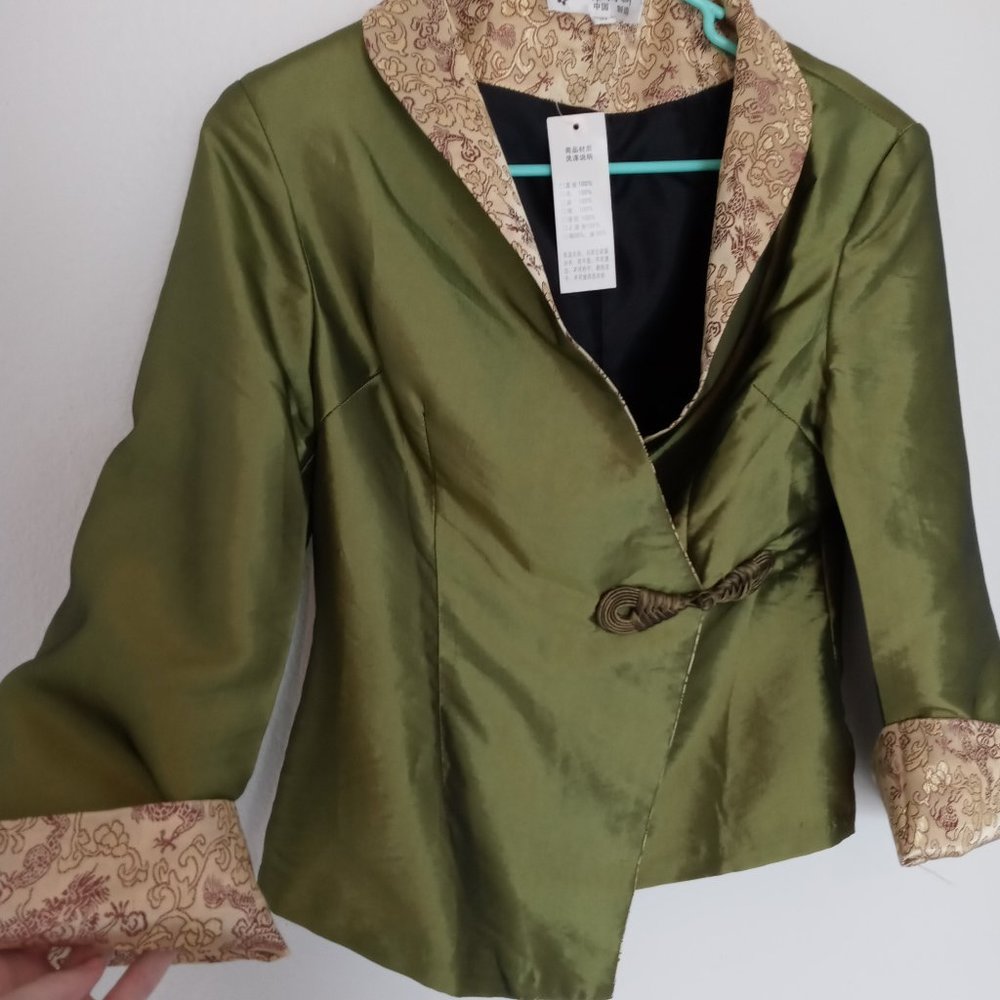 Silky Chinese Green Jacket